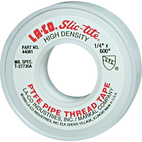 Slic-Tite&reg; PTFE Thread Tape, 1200" L x 1/2" W, White Les Distributions ICE