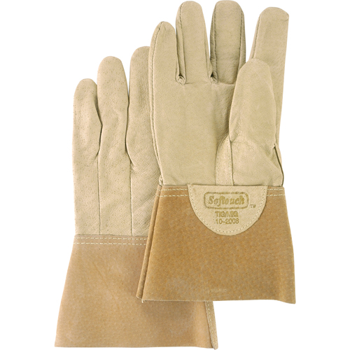 Softouch Welding Gloves, Pigskin Leather, Size Medium Les Distributions ICE