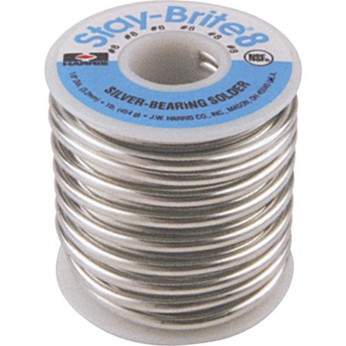 M&eacute;tal d'apport Stay-Brite 8, Sans plomb, 94 % d'&eacute;tain, 6 % d'argent, &acirc;me Plein, dia. 0,0625" Les Distributions ICE