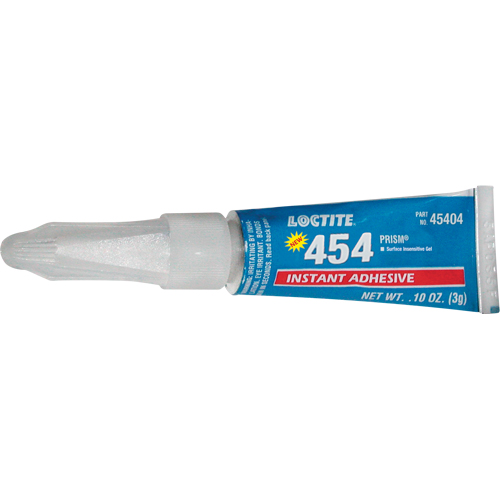 Adh&eacute;sif instantan&eacute; en gel Prism 454, Transparent, Tube, 3 g Les Distributions ICE