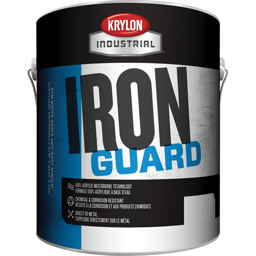 Industrial Iron Guard&reg; Water-Based Enamel, 3.78 L, Gallon, Red Les Distributions ICE