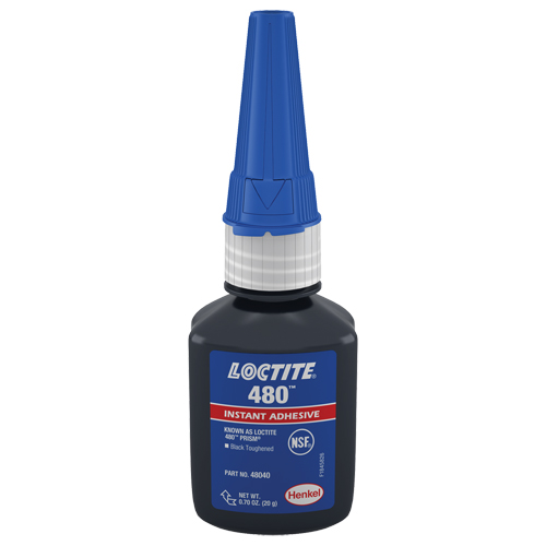 480 Instant Adhesive, Black, Tube, 20 g Les Distributions ICE