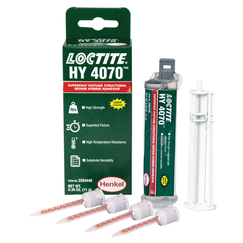 HY 4070 Structural Repair Hybrid Adhesive, Two-Part, Dual Cartridge, 11 g, Off-White Les Distributions ICE