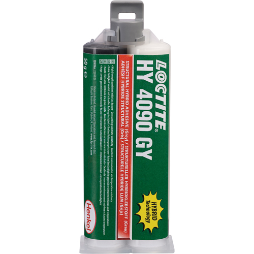 HY 4090 GY Structural Repair Hybrid Adhesive, Two-Part, Dual Cartridge, 50 g, Grey Les Distributions ICE