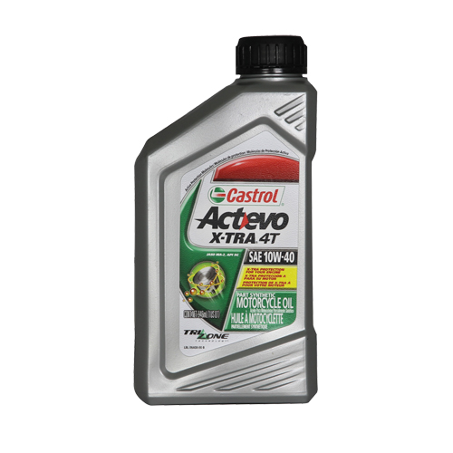 Huile pour moteur de moto 10W40 4T ACTEVO, 946 ml, Bouteille Les Distributions ICE
