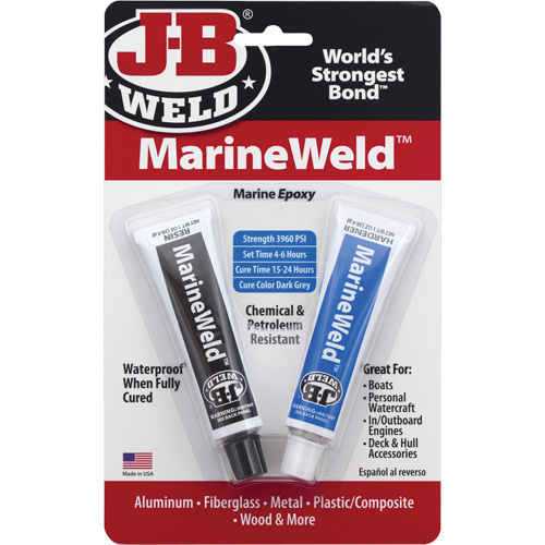MarineWeld Epoxy, Two-Part, Tube, 3 oz., Grey Les Distributions ICE