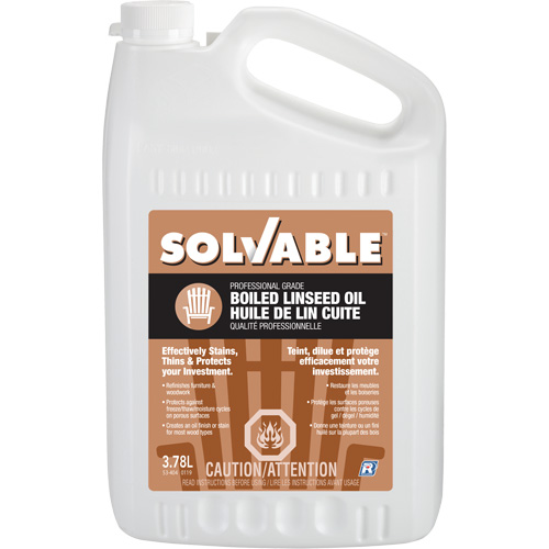 Boiled Linseed Oil, Jug, 3.78 L Net Volume Les Distributions ICE