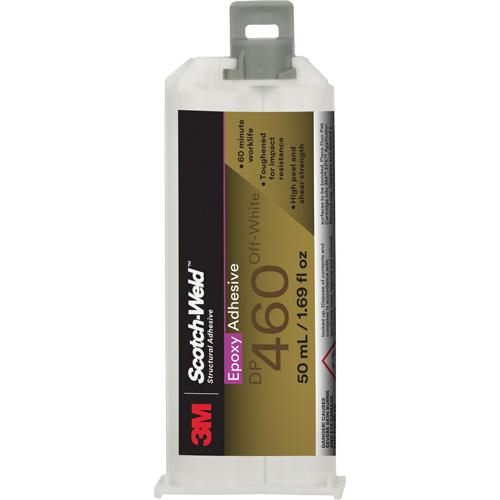 Scotch-Weld Adhesive, 50 ml, Dual Cartridge, Two-Part, White Les Distributions ICE