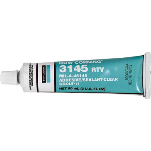 Dowsil RTV 3145 Silicone Adhesive Sealant MIL-A-46146, Tube, Clear Les Distributions ICE