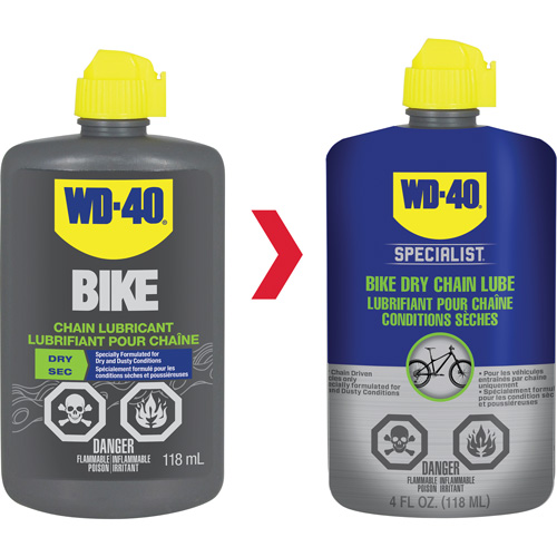 Lubrifiant sec pour chaîne de v&eacute;lo, Bouteille Les Distributions ICE