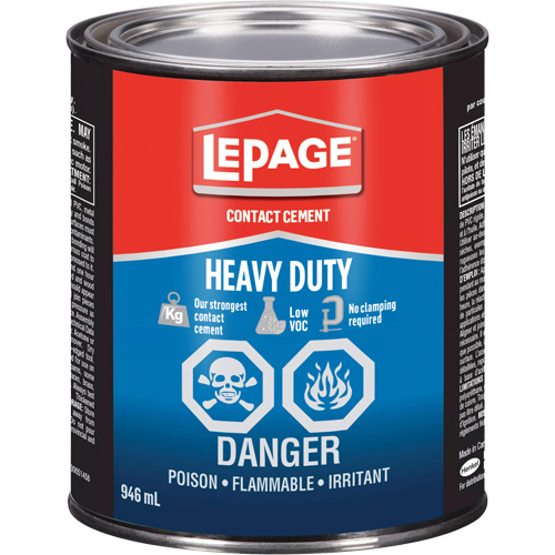 Heavy-Duty Contact Cement, Can, 946 ml, Amber Les Distributions ICE