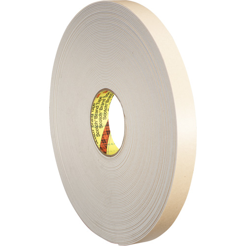 Double-Coated Foam Tape, 66 m (216') L x 25.4 mm (1") W, 31 mils, Polyethylene Les Distributions ICE