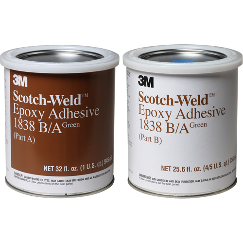 Adh&eacute;sif Scotch-Weld, 32 oz liq., Seau, Deux composants, Vert Les Distributions ICE