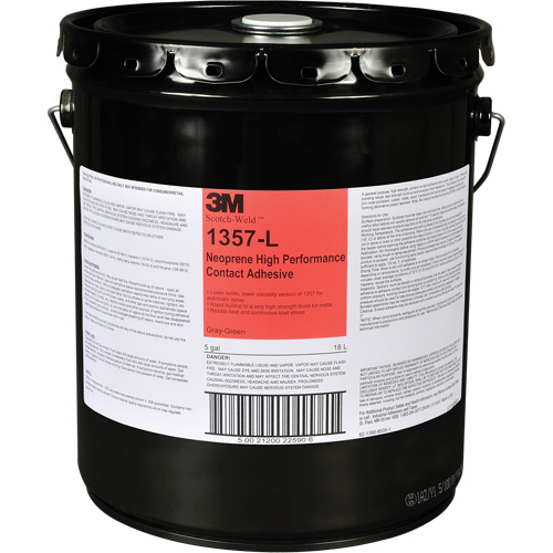 Colle contact haute performance &agrave; base de n&eacute;opr&egrave;ne, Baril, 5 gal., Vert Les Distributions ICE