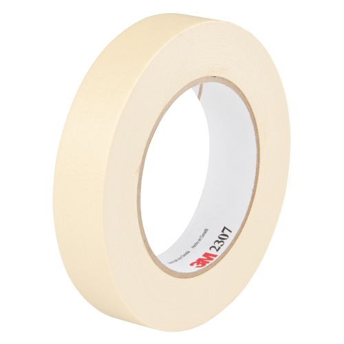 2307 Masking Tape, 24 mm (1") x 55 m (180'), Tan Les Distributions ICE
