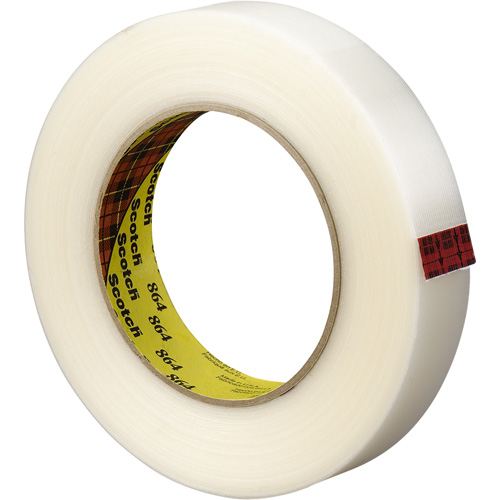 Scotch&reg; Reinforced Strapping Tape, 5.6 mils Thick, 12 mm (1/2") x 330 m (1082')  Les Distributions ICE