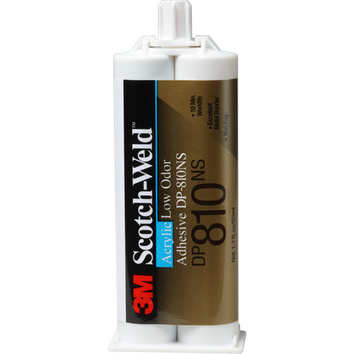 Scotch-Weld Low-Odour Acrylic Adhesive, Two-Part, Dual Cartridge, 1.7 oz., White Les Distributions ICE