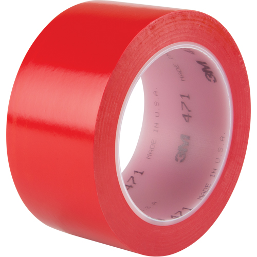 Ruban en vinyle 471, 50,8 mm (2") la x 32,9 m (108') lo, 5,3 mils, Rouge Les Distributions ICE