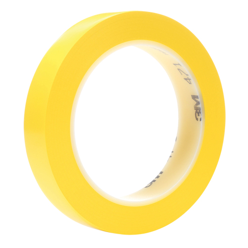 471 Vinyl Tape, 19 mm (3/4") W x 32.9 m (108') L, 5.3 mils, Yellow Les Distributions ICE