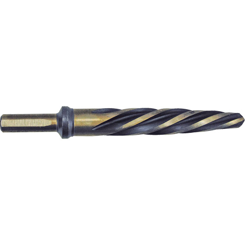 Al&eacute;soir pour automobile noir et or de premi&egrave;re qualit&eacute; Jet-Kut, 3/4", Cannelure Spirale, Acier rapide, Tige 3 m&eacute;plats Les Distributions ICE