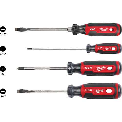 Cushion Grip Screwdriver Set, 4 Pcs. Les Distributions ICE