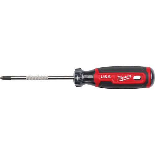Tournevis Phillips, Tige de #2, Ronde, 211 mm lo, Prise en Coussin&eacute;e Les Distributions ICE