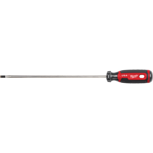 Cabinet Screwdriver, 1/4" Tip, Round, 363 mm L, Cushion Grip Handle Les Distributions ICE