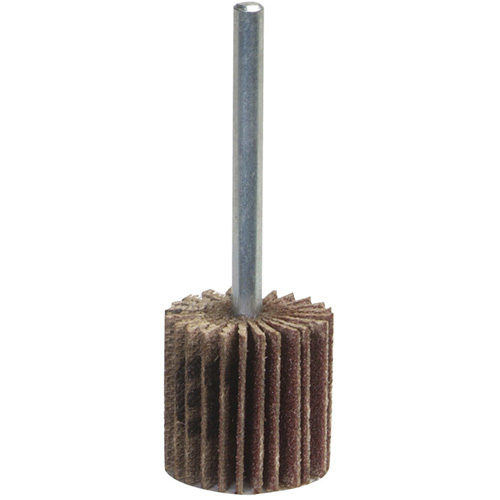 Mini-meule &agrave; lamelles Grind-O-Flex, Oxyde d'aluminium, Grain 60, 3" x 1/2" x 1/4" Les Distributions ICE