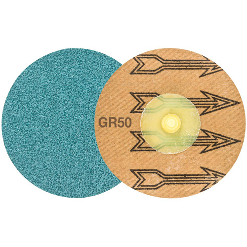 TWIST TOPCUT Sanding Disc, 3" Dia., 50 Grit, Zirconium Les Distributions ICE