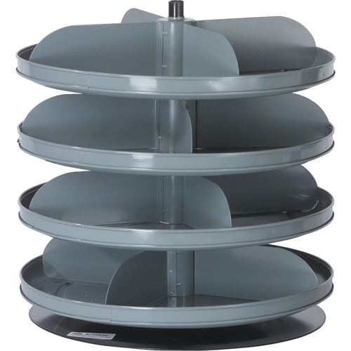 Modules de stockage Rotabin, 60 lb Capacit&eacute; par niveau, 4 Niveau(x), 18-1/2" ha x 17" dia Les Distributions ICE