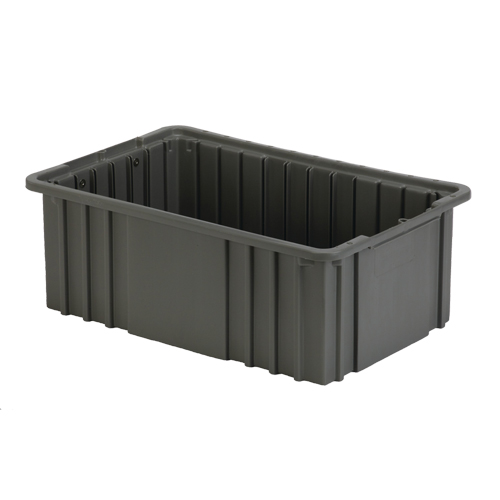 Divider Box, Polyethylene, 15.5" W x 9.9" D x 6" H, Grey Les Distributions ICE