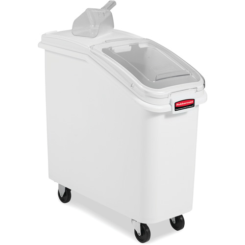 Mobile Ingredient Bins with Sliding Lid, 2.75 cu. ft. Capacity, 28" H x 13-13/100" W x 29-1/4" D Les Distributions ICE