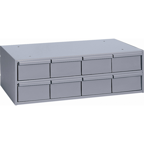 Casiers &agrave; tiroirs industriels, 8 tiroirs, 22-3/4" la x 11-5/8" p x 7-3/8" h, Gris Les Distributions ICE
