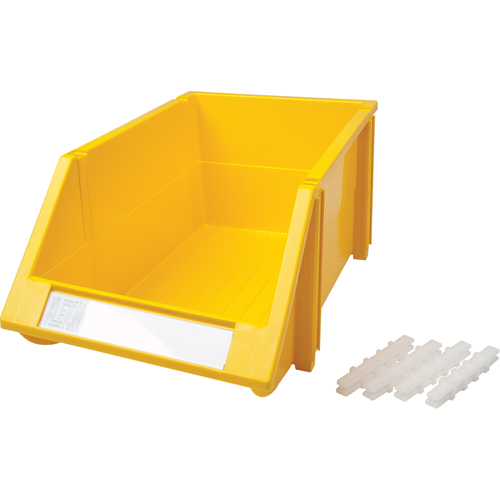 Bac empilable & &agrave; suspendre, 8-3/16" la, 6-3/16" h x 14" p, Jaune Les Distributions ICE