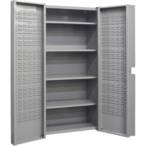 Deep Door Combination Cabinets, 38" W x 24" D x 72" H, Grey Les Distributions ICE