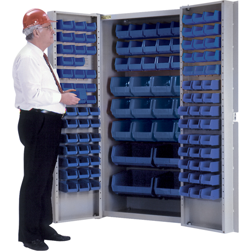 Armoire &agrave; combinaison avec porte creuse, 38" la x 24" p x 72" h, 36 tablettes Les Distributions ICE