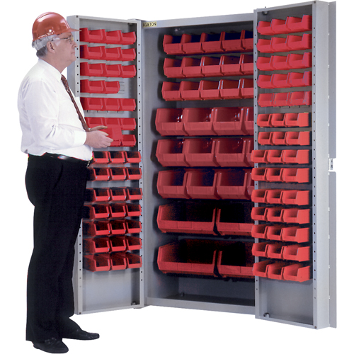 Deep-Door Combination Cabinet, 38" W x 24" D x 72" H, 36 Shelves Les Distributions ICE