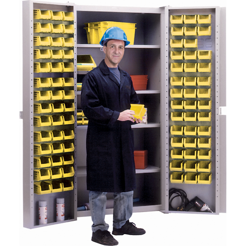 Deep-Door Combination Cabinet, 38" W x 24" D x 72" H, 4 Shelves Les Distributions ICE