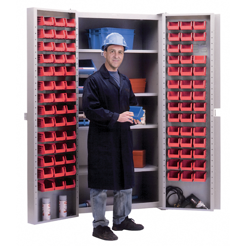 Deep-Door Combination Cabinet, 38" W x 24" D x 72" H, 4 Shelves Les Distributions ICE