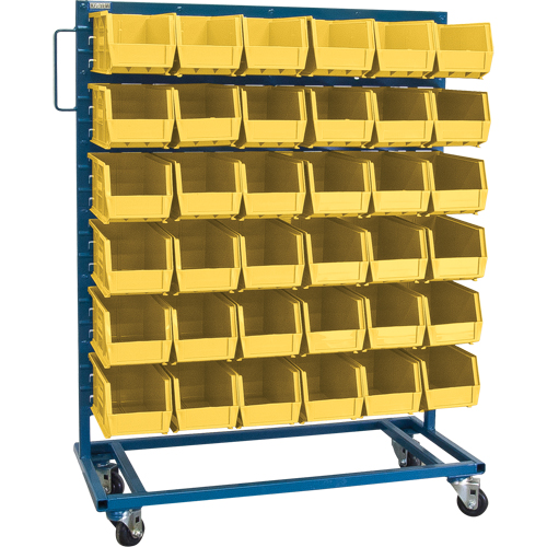Support mobile pour bacs &agrave; un c&ocirc;t&eacute;, &agrave; un c&ocirc;t&eacute;, 36 bacs, 36" la x 16" p x 46-1/2" h Les Distributions ICE