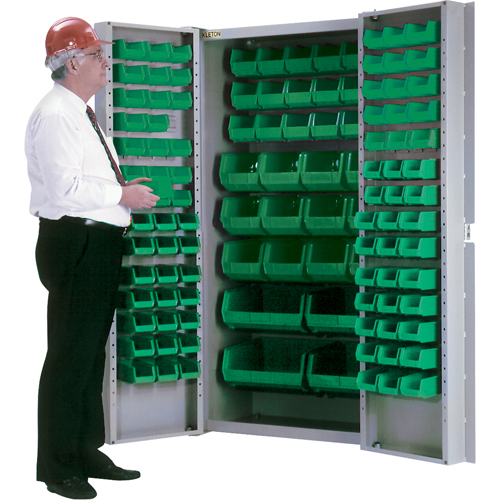 Armoire &agrave; combinaison avec porte creuse, 38" la x 24" p x 72" h, 36 tablettes Les Distributions ICE