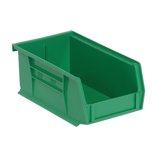 Bacs ultra empilable & suspendable, 4-1/8" la, 3" h x 7-3/8" p, Vert Les Distributions ICE