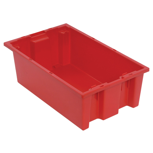Contenants Stack & Nest, 6" x 18" x 11", Rouge Les Distributions ICE