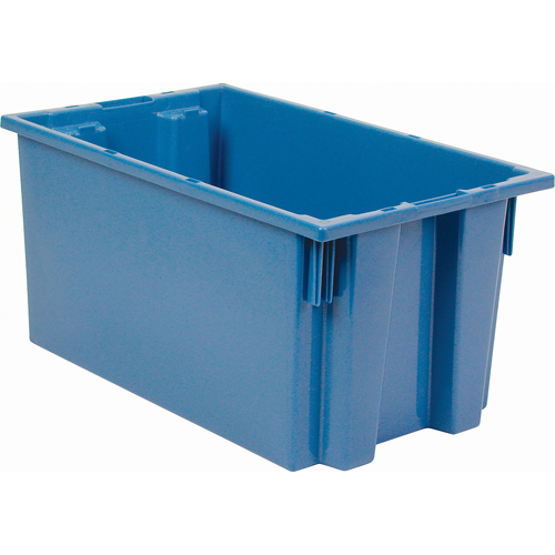 Contenants Stack & Nest, 9" x 18" x 11", Bleu Les Distributions ICE