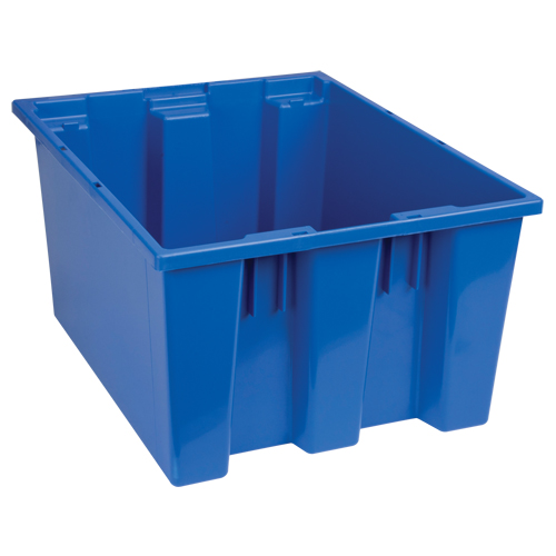 Contenants Stack & Nest, 10" x 19,5" x 15,5", Bleu Les Distributions ICE