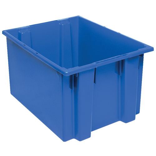 Contenants Stack & Nest, 13" x 23,5" x 19,5", Bleu Les Distributions ICE