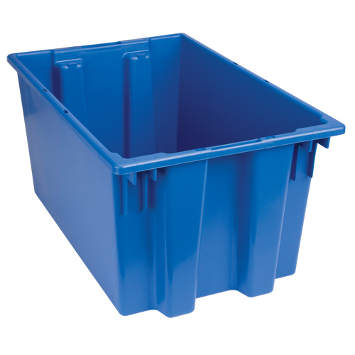Contenants Stack & Nest, 12" x 23,5" x 15,5", Bleu Les Distributions ICE