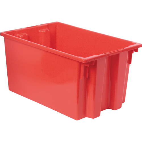 Contenants Stack & Nest, 12" x 23,5" x 15,5", Rouge Les Distributions ICE