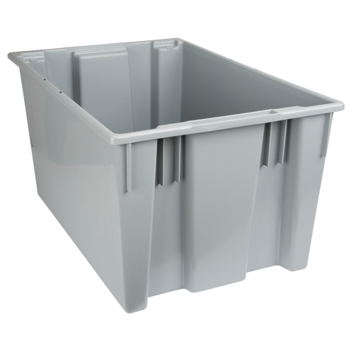 Contenants Stack & Nest, 15" x 29,5" x 19,5", Gris Les Distributions ICE