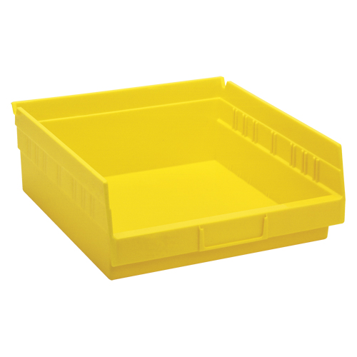 Bacs de rangement pour tablettes, 11-1/8" la x 4" H x 11-5/8" p, Jaune, Capacit&eacute; 30 lb Les Distributions ICE